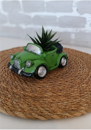 Araba Şeklinde Saksı Farklı Renklerde