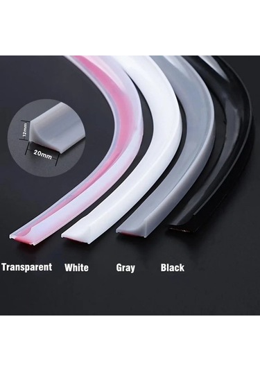 Joyhub Mingjin Shop2 Beyaz Stil 50cm Çok Renkli Silikon Banyo Su Tutucu Şerit Engelleyici Çamaşır Makinesi Havzası Soba Kuru Ve Islak Ayırma Duş Barajı Bariyeri 83kfuq Renkli Çok Renkli