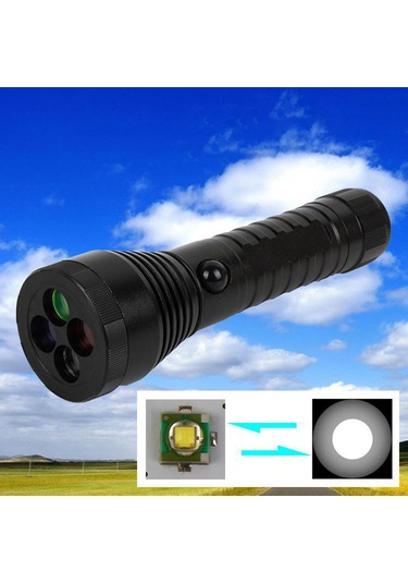 Dolıty 3 Mod Led El Feneri Sinyali Meşale Işığı Aaa 18650 Siyah