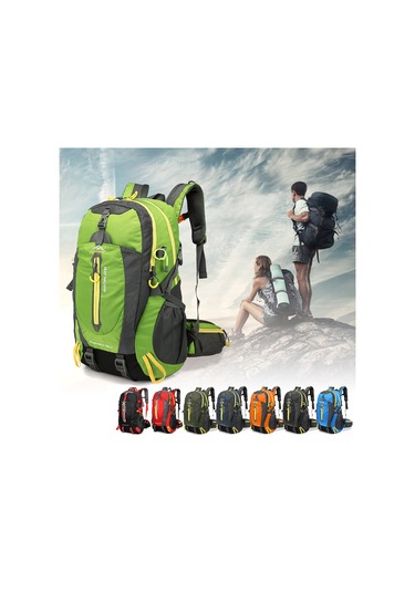 Wezone 40l Dayanıklı Seyahat Sırt Çantası - Hafif, Kompakt Ve Çok Amaçlı Kırmızı