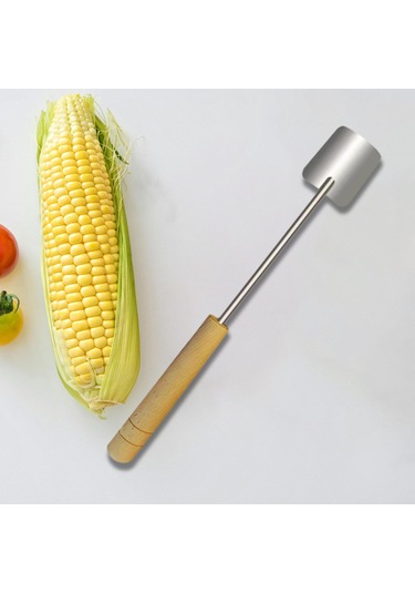 Homyl Manuel Mısır Soyucu Mutfak Aletleri Restoranlar Barbekü Ahşap Saplı