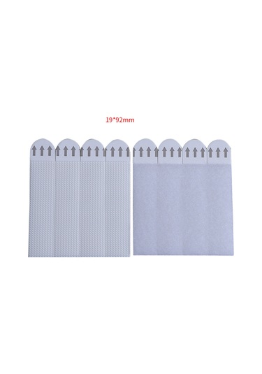 Yifomall 36 Çift 19x92mm Nylon Duvar Stickerı - Yokuşsuz Rakamcı, Bıçak Olmayan, Güçlü Yapışkan, Taşınabilir Magic Tape Örgü + Saç Yüzü Beyaz