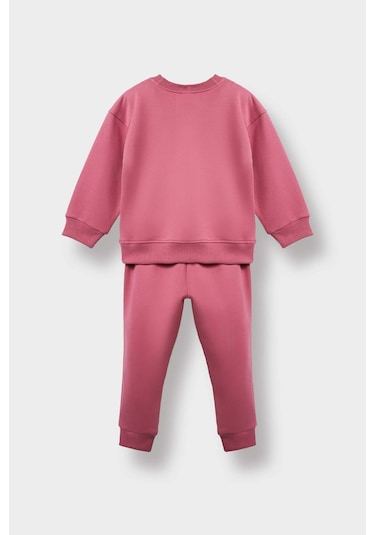 Defacto Kız Bebek 2li Takım İçi Yumuşak Tüylü Sweatshirt Eşofman Altı E8360a525aupr220 Mor