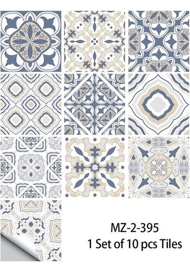 10 Adet Avrupa Retro Kiremit Etiket Mutfak Backsplash Yağ Geçirmez Banyo Duvar Çıkartma Yapışkanlı Sert Duvar Sticker Dğ. 56652264 Diğer