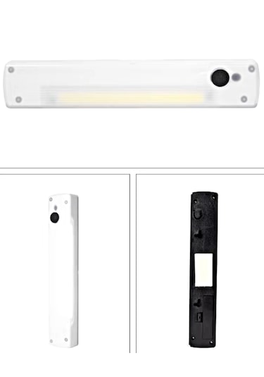 Ç:ok Amaçlı Taşınabilir Led Işık - Mıknatıslı Çalışma Lambası 19cm Beyaz