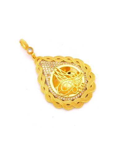 Altın Kaplama Tuğralı Kolye Ucu Tgr-716 Altın