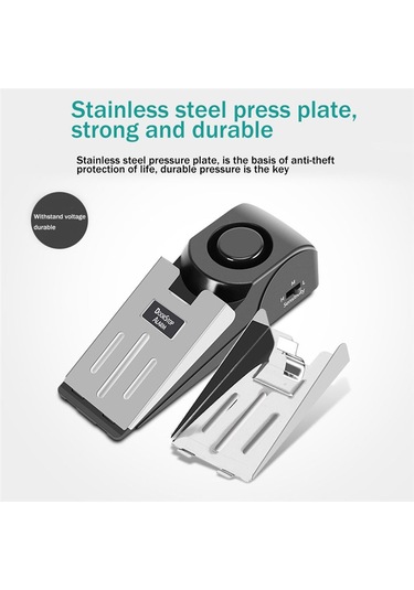 Anjiexun Seyahat Kapı Durdurucu Alarm Taşınabilir 120db Güvenlik Zemin Kapı Durdurucuları