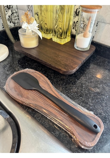 Ahşap Kaşıklık, Kaşık Altlığı 28 Cm Ahşap