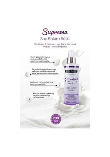 Morfose Supreme Saç Bakım Sütü 300 ML