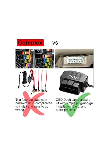 Pazly Voltaj Usb Obd Korumalı Kamera Kablosu 5v/3a 12-24v Araç Güç Kablosu Düşük Çıkışlı 111-fl