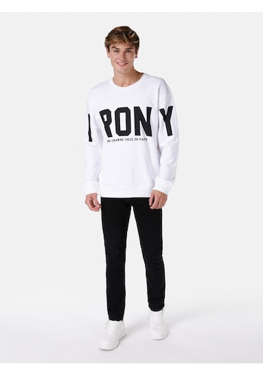 Colin's Colins Beyaz Erkek Sweatshirt Beyaz