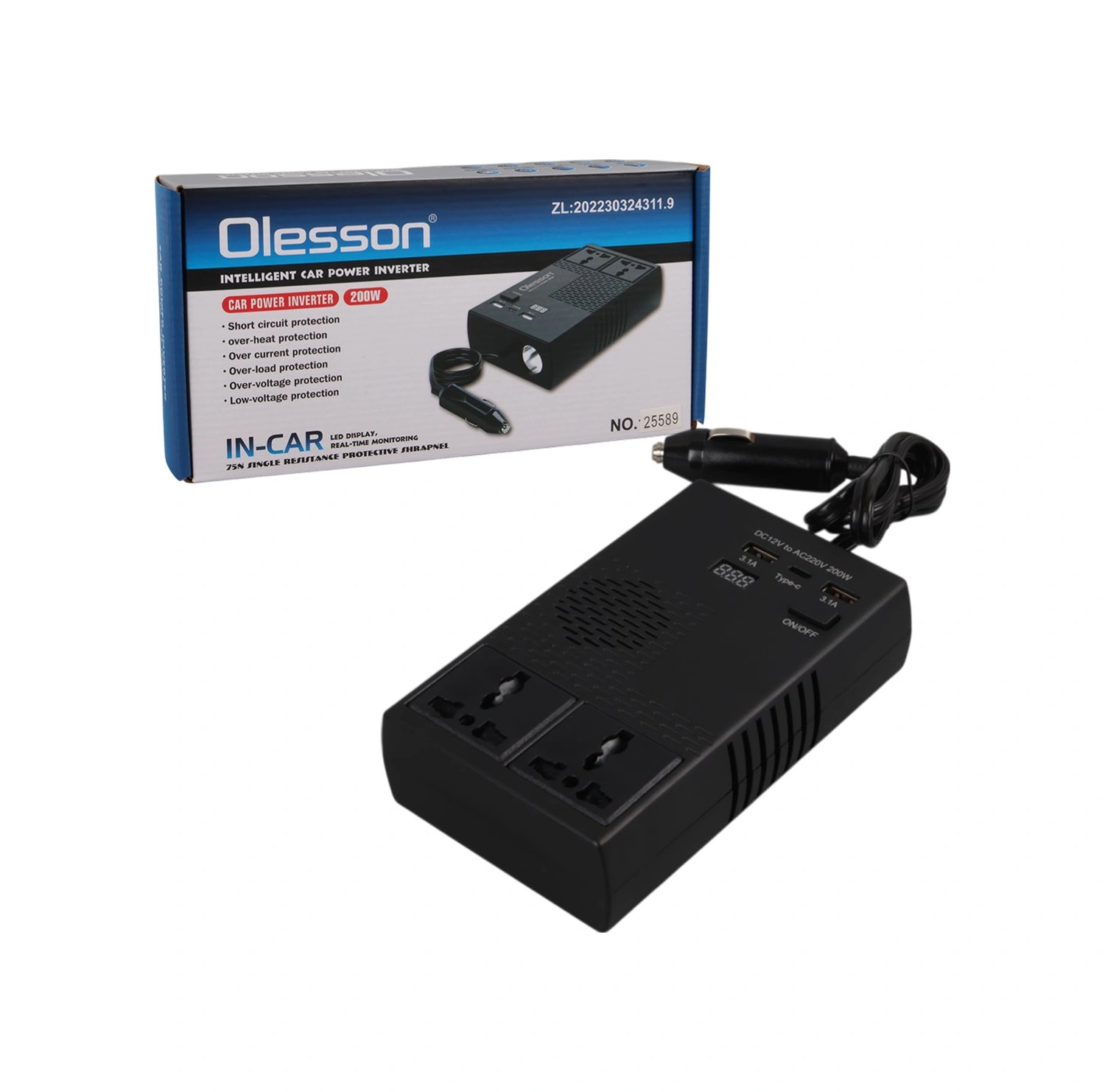 Olesson 1664 Dc 12-24v 200w Oto Araç Power İnverter