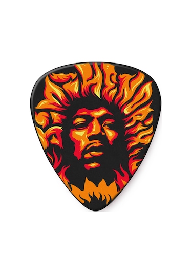 Jim Dunlop Jhp14hv '69 Psych Series Voodoo Fire Guitar Pick 6lı Pena