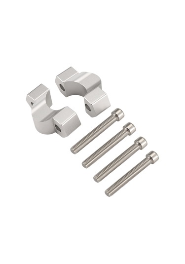 Xurunkeji Bmw F900gs Adventure F900 Gs Adv 2023-,b İçin Motosiklet Aksesuarları Gidon Yükseltici Sürükleme Gidonu Kelepçesi Uzatma Adaptörü Gümüş