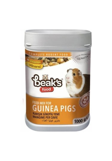 Beaks Karışık Ginepig Yemi 1000 Gr