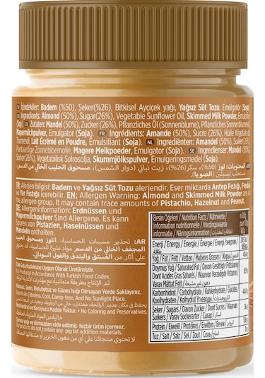 Badem Ezmesi 320 Gr - Sürülebilir Badem Ezmesi
