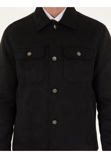 Pierre Cardin Erkek Siyah Deri Mont-kaban 50300520-001 Siyah