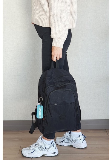 Nemo Bags Siyah Çantası Krinkıl Su Geçirmez Okul Çantası