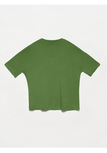 Dilvin Basic T-shirt Haki 001
