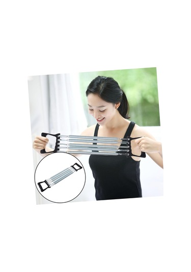 1pc Yay Göğüs Genişletici Kol Mukavemeti Egzersizi İç Mekan Fitness İçin 5 Springs Stretch Halat Arm Trainer