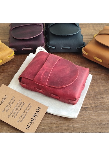 Sumerian Leather Craft  Deri Sigara Kılıfı Kırmızı