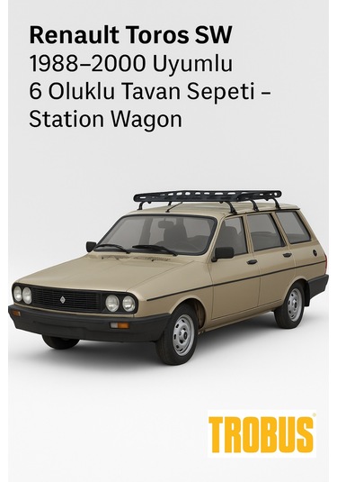 Renault 12 Sw 1973-1988 Uyumlu 6 Oluklu Tavan Sepeti - Station Wa