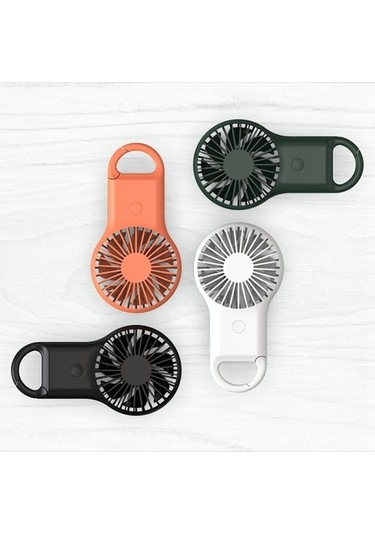 Mini Saplı Fan Akülü Karabina Usb Mini Fan Yeşil Nmx870 Yeşil