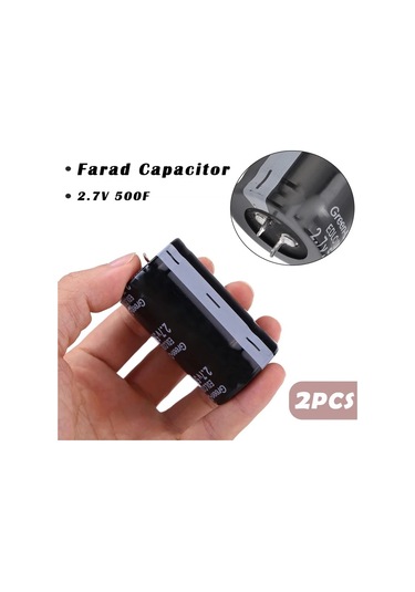 Lumaworld 2 Adet 500f Farad Kondansatör 35x60mm 2.7v Süper Araç Redresörü
