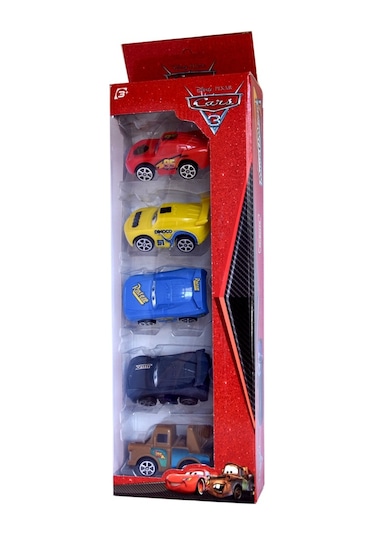 Cars Şimşek Mcqueen Çekici Mater Oyuncak Çek Bırak Arabalar 5li