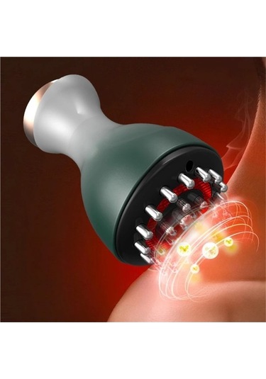 Willowhaven Yeşil Elektrikli Meridyenler Fırça Guasha Kırışıklık Karşıtı Sağlık Elçisi Yeşil