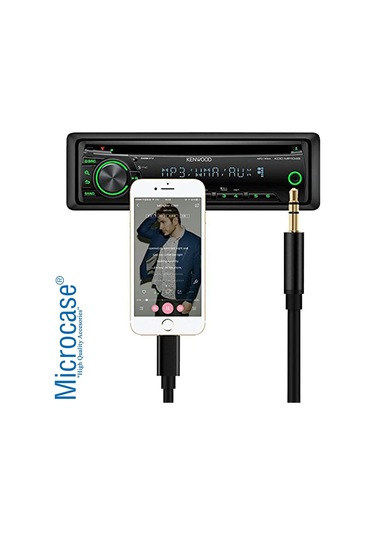 iPhone Lightning to Aux Çevirici 3.5 mm Spiral Ses Kablosu AL2693