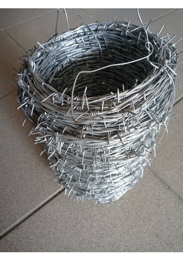 Dikenli Tel 125 Mt.lik 1.30*1.30 Mm-galvanizli