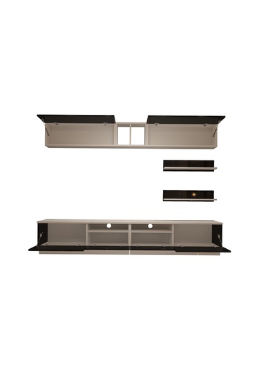 Decoraktiv Trendstyle 5220s Slm Tv Ünitesi Tv Sehpası Beyaz - Siyah