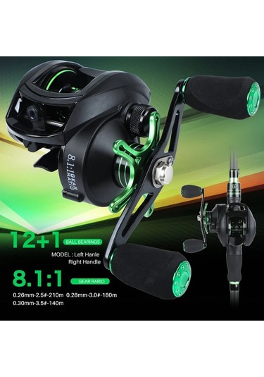 Motion003 Sougayilang Sağ El Baitcasting Makarası 12+1bb Antikorozif Antisalute 8.1:1 Yüksek Hız 8kg 17.6lbs Maksimum Sürükleme Karbon Fiber Alüminyum Gövde Tatlısu Tuzlu Su Uyumlu