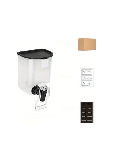 Techbloom 1 Adet Şeffaf Duvara Monte Şampuan Ve Deterjan Saklama Şişesi Black Kapaklı Mutfak Ve Banyo Organizasyonu İçin Dayanıklı Plastik Modern Tasarım 11.8x5cm Çift Kişilik