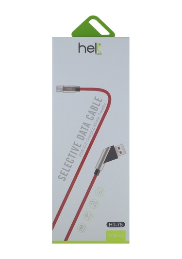 Helt HT-75 İp Örgü 100 CM Micro Şarj Ve Data Kablosu Kırmızı