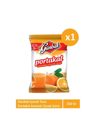 Portakal Aromalı Toz Içecek Oralet 250 Gr. 250 ML