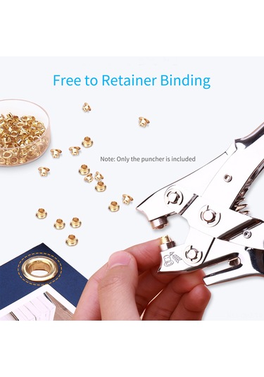 Aubyhe Güç Tasarruflu Metal Delik Açıcı - 30 Sayfa Kapasite, 4-13mm Uyumlu, 5mm Çap, Silver Gümüş