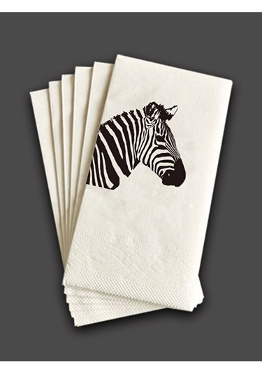 Zebra Baskılı Peçete 100 Adet