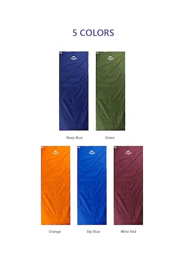 Naturehike Lw180 Mini Uyku Tulumu Blue - Left - M Çok Renkli