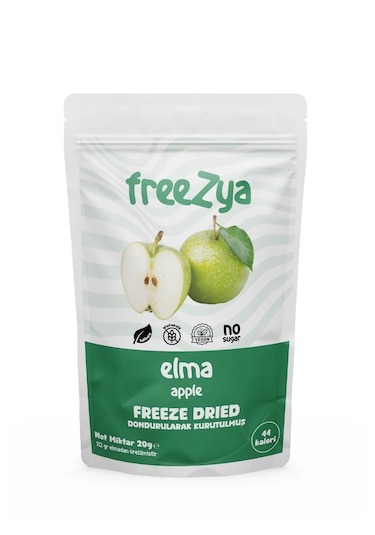 Freezya Freeze Dried Dondurularak Kurutulmuş Elma - 20 Gr