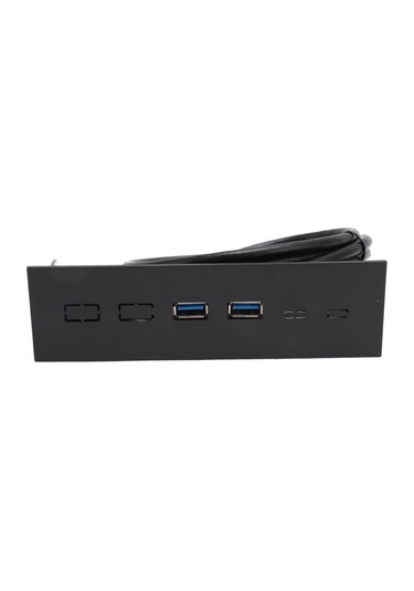 Xindoker 5.25 İnç Bilgisayar Ön Paneli Hubu, Usb 3.0 Çift Port, 5gbps Hızlı Transfer, Optik Sürücü Bölgesi Genişletme, Abs Malzeme