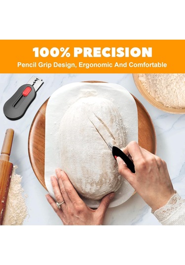 Maiyame Sıcakken Kesme Uygun 5 Bıçaklı Uzunluk Ayarlanabilir Hamur Desen Aracı Siyah Küçük Boyutta Taşınabilir Siyah