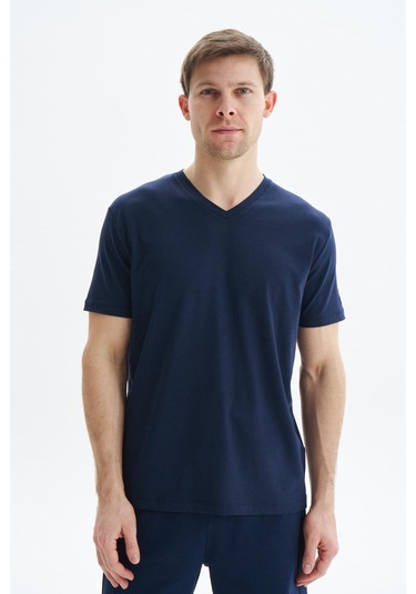 Arma Erkek Regular Fit Basic Süprem V Yaka Tişört Y29344472102 Lacivert