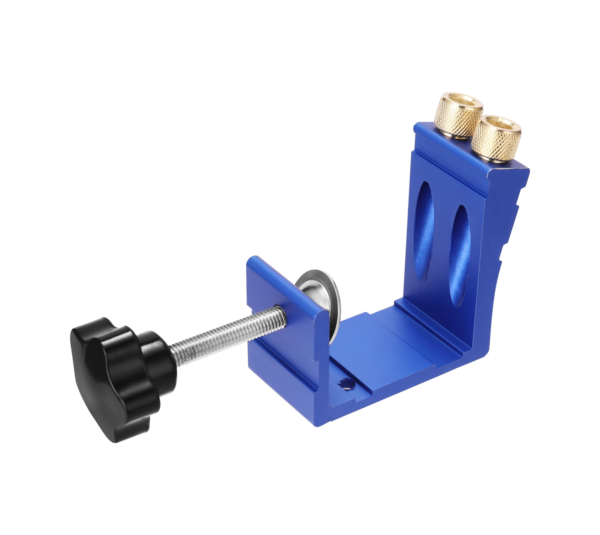 Folinda Ahşap İşçiliği İçin 15 Eğik Delik Konumlandırıcı - Ahşap Ürünlerde Sabit Konumlandırma Ve Delme Aracı Mavi