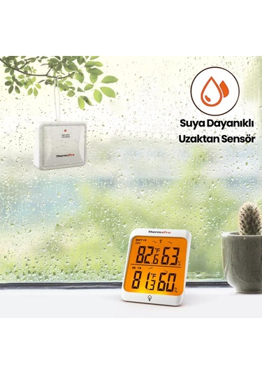 ThermoPro TP63C İç ve Dış Mekan (Sensörlü) Dijital Sıcaklık ve Nem Ölçer