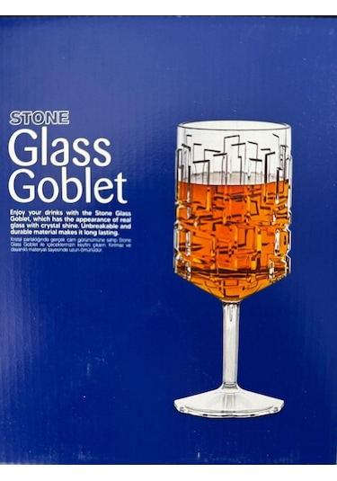 Kırılmaz Kadeh Bardak 200 Ml Kokteyl Ve Şarap Kadehi Polikarbon Özel Üretim 4 Adet Şeffaf