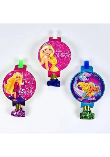 Barbie Kaynana Dili, Parti Düdüğü, 6lı Paket Uzayan Parti Düdüğü,uzat Çek Düdük Diğer