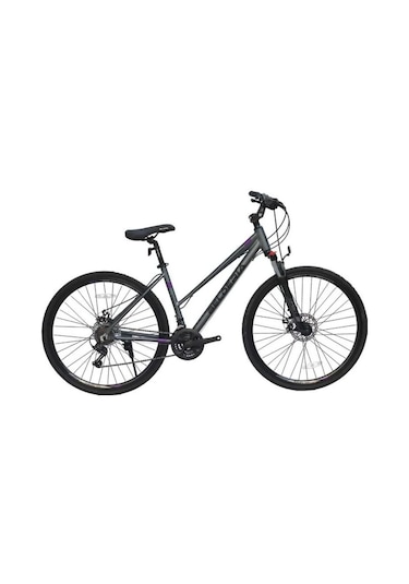 Belderia 28 Jant Tek Amortisörlü Bisiklet Gri Mor Gri - Mor