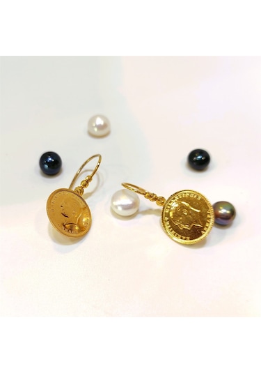 Altın Ürünler Dorika Toplu Çeyrek Küpe